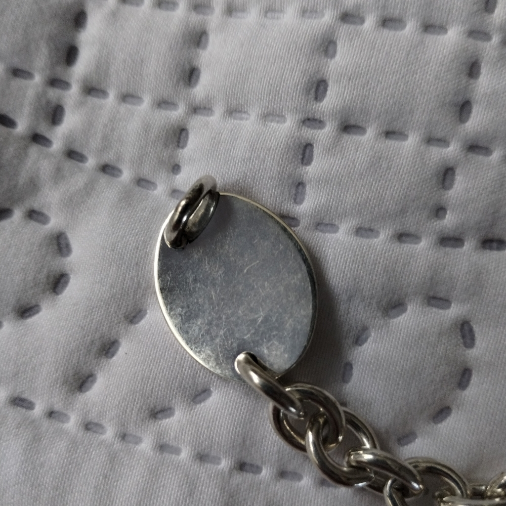 Tiffany and Co Sterling Silver Return to Tiffany Oval Tag Choker Necklace - Picture 6 of 11